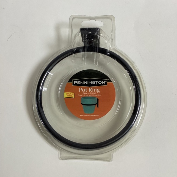 Pennington 2 Pcs Set Décor Wall Mounted Heavy Rim 5.5” Pot Ring Planter, Easy To - Picture 4 of 6